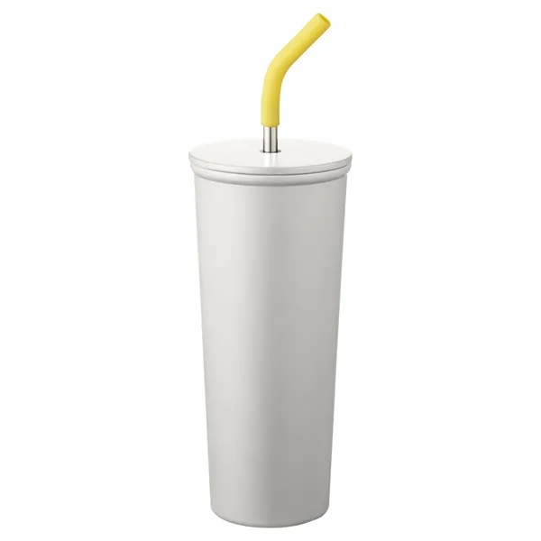 23-ounce bottle with double-wall insulation, lid, straw, and silicone tip.... from ASI 79530 Prime Line