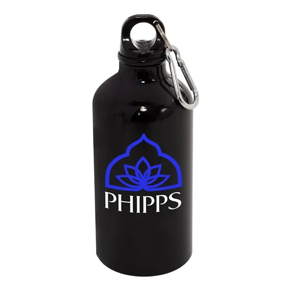 17 oz. aluminum water bottle with black leak-proof, screw-down lid and... from ASI 79530 Prime Line