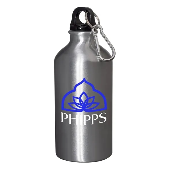 17 oz. aluminum water bottle with black leak-proof, screw-down lid and... from ASI 79530 Prime Line