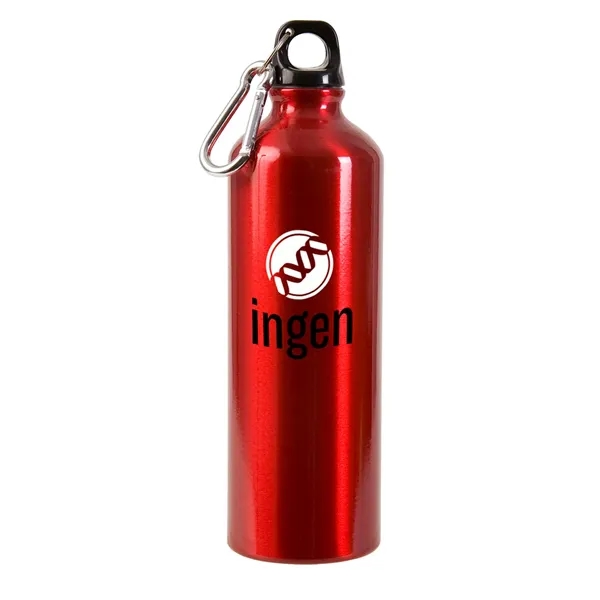 25 oz. aluminum water bottle with black leak-proof, screw-down lid and... from ASI 79530 Prime Line