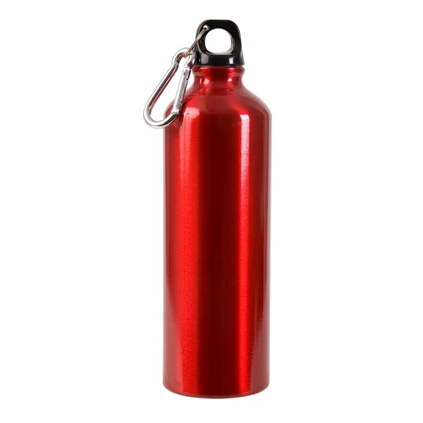 25 oz. aluminum water bottle with black leak-proof, screw-down lid and... from ASI 79530 Prime Line