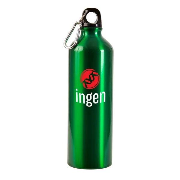 25 oz. aluminum water bottle with black leak-proof, screw-down lid and... from ASI 79530 Prime Line