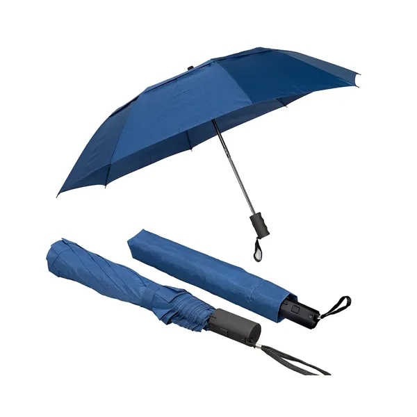 Compact folding umbrella with 44" arc, automatic open feature, press button... from ASI 79530 Prime Line