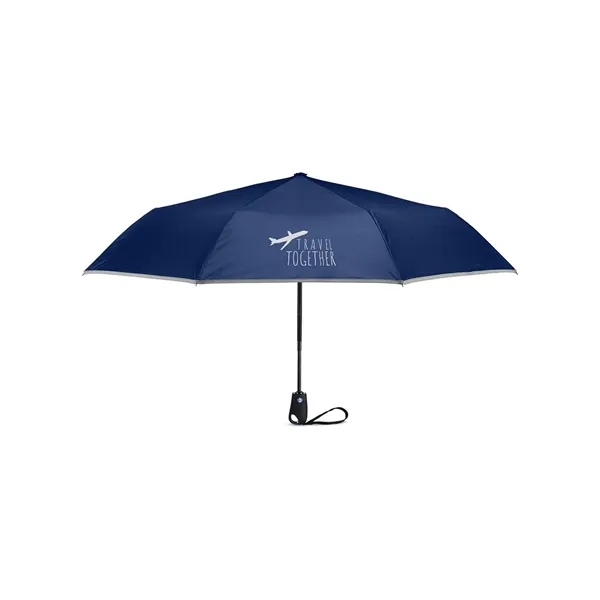 42" auto open/close umbrella with reflective trim, steel frame, fiberglass ribs... from ASI 79530 Prime Line