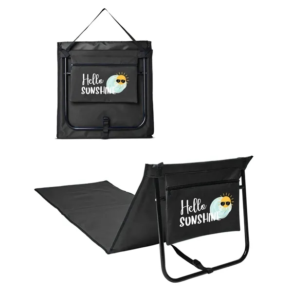 59.25" x 21" 600 and 210 Denier polyester folding beach lounge... from ASI 79530 Prime Line