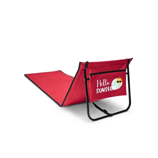 59.25" x 21" 600 and 210 Denier polyester folding beach lounge... from ASI 79530 Prime Line