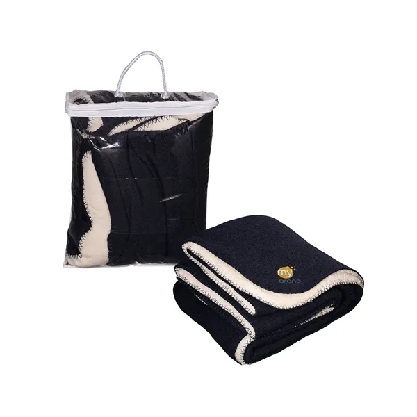 Cozy double layer blanket with heathered top layer and Sherpa faux... from ASI 79530 Prime Line