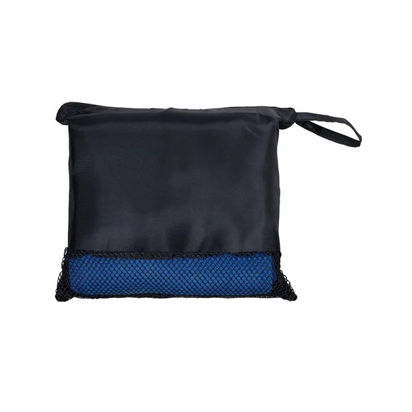 43" x 60" 160GSM polyester fleece travel blanket in 12" x... from ASI 79530 Prime Line