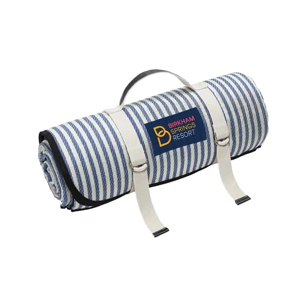 59" x 79" outdoor picnic blanket with a water-repellent base and... from ASI 79530 Prime Line