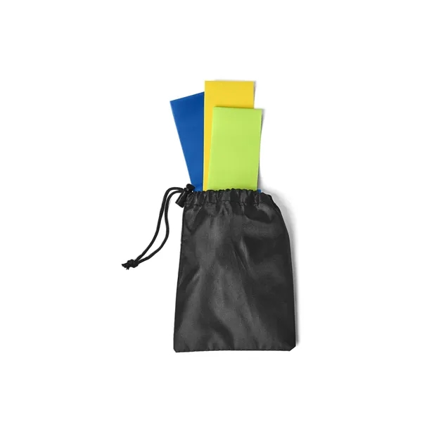 Set of three 11.75" x 2" latex exercise resistance bands in... from ASI 79530 Prime Line