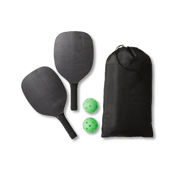 Pickleball game with two wooden paddles, set of balls and a... from ASI 79530 Prime Line