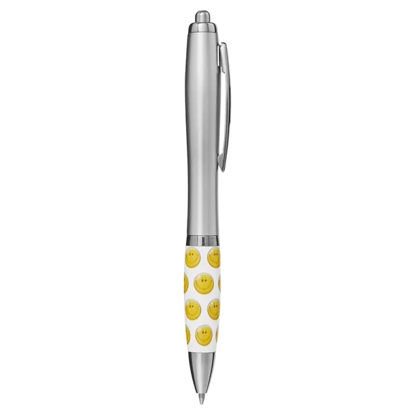 Click action pen with metallic silver accents, medium point black ink... from ASI 79530 Prime Line