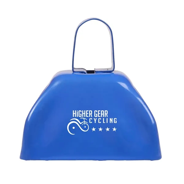 Small promotional cow bell with top handle and customization.... from ASI 79530 Prime Line