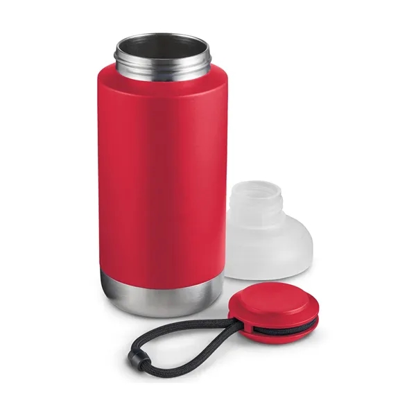 8" x 3.1" powder-coated stainless steel vacuum-insulated bottle with duo PP... from ASI 79530 Prime Line