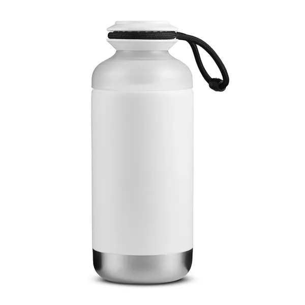 8" x 3.1" powder-coated stainless steel vacuum-insulated bottle with duo PP... from ASI 79530 Prime Line