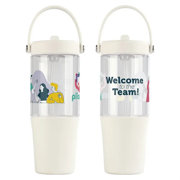 40 oz Recycled Tumbler with Straw... from ASI 36730 Ariel Premium Supply Inc