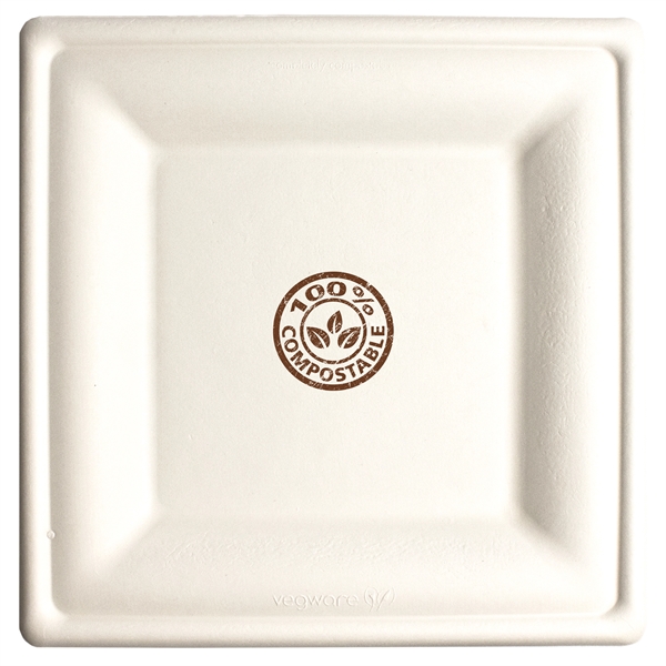10" square compostable paper plate.... from ASI 88200 TK Sorg's - A Div of Arch Promo Group, LLC / PETITE
