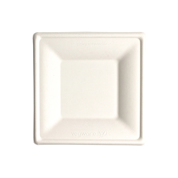 6" square compostable paper plate.... from ASI 88200 TK Sorg's - A Div of Arch Promo Group, LLC / PETITE