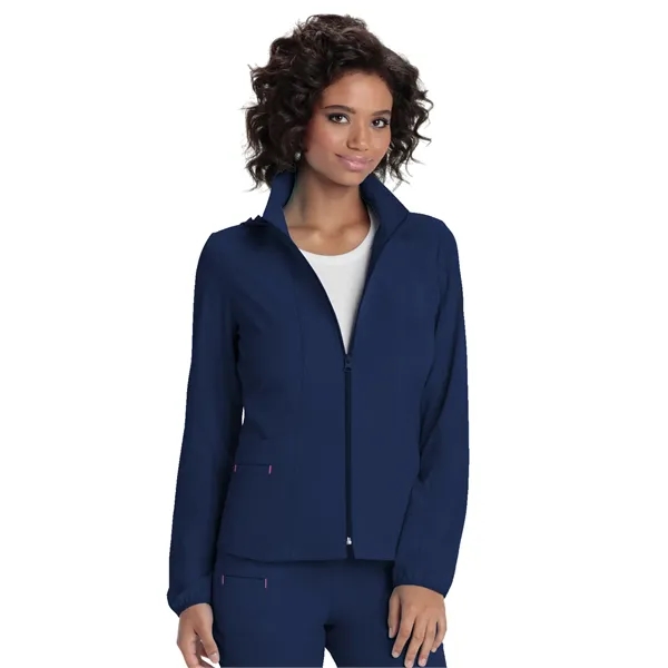 HeartSoul Break On Through Women's Zip Front Warm-Up Jacket... from ASI 86018 Scrub Authority / Uniform Stores