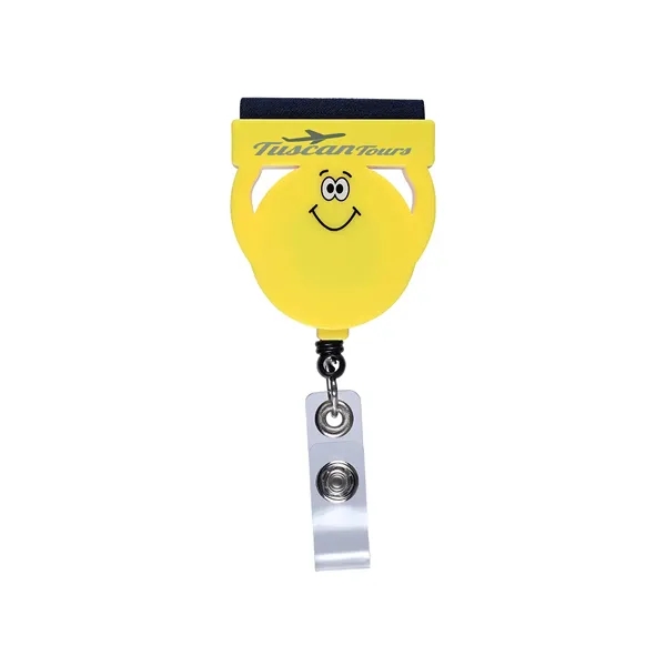 Badge holder with a microfiber screen cleaner, auto-retract cord, pocket clip,... from ASI 79530 Prime Line