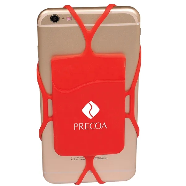 Silicone phone pocket with straps that works with most mobile phones... from ASI 79530 Prime Line