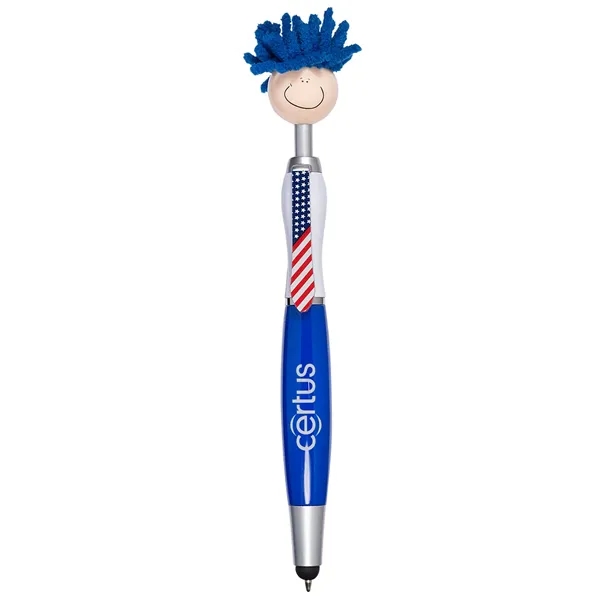 Patriotic stylus pen with mop-top hair that can be used as... from ASI 79530 Prime Line