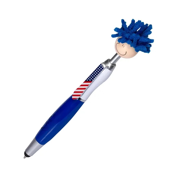 Patriotic stylus pen with mop-top hair that can be used as... from ASI 79530 Prime Line