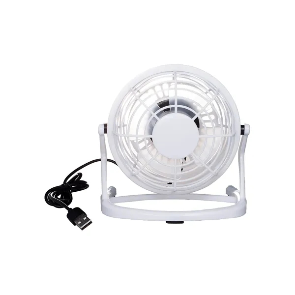 5.5" x 5.7" x 3.74" polypropylene plastic USB-powered desk fan with... from ASI 79530 Prime Line