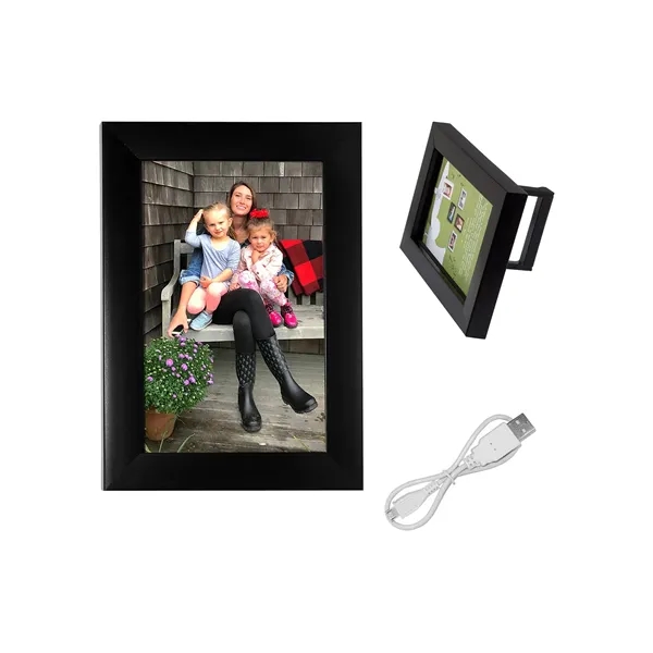 Black colored 4" x 6" photo frame made of ABS and... from ASI 79530 Prime Line