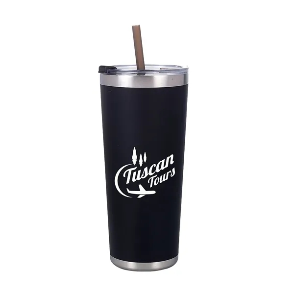 9.05" x 2.75" 20-ounce insulated stainless steel tumbler with lid and... from ASI 79530 Prime Line