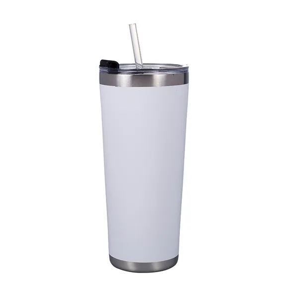 9.05" x 2.75" 20-ounce insulated stainless steel tumbler with lid and... from ASI 79530 Prime Line