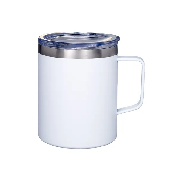 4.5" x 4" 12-ounce stainless steel insulated mug with lid.... from ASI 79530 Prime Line
