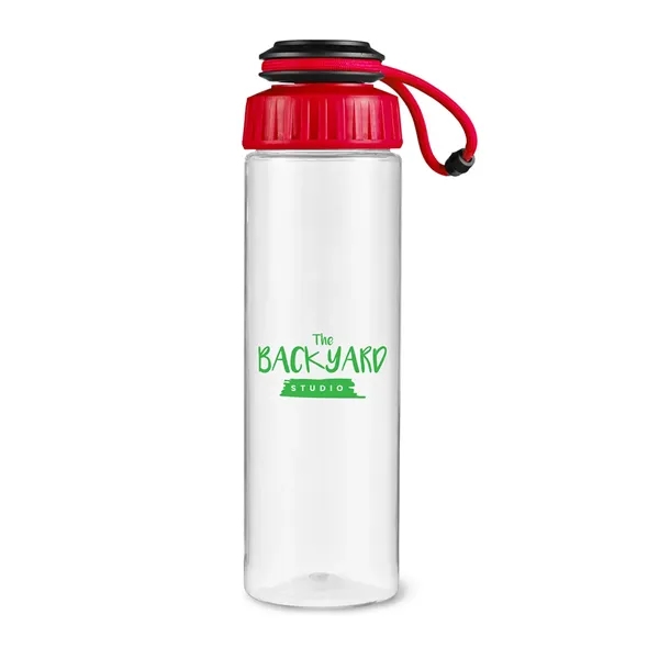 25 ounce Tritan™ water bottle with polypropylene lid and dacron strap.... from ASI 79530 Prime Line