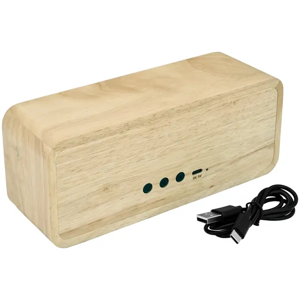 10W TWS FSC Wood Wireless Speaker... from ASI 89320 Starline USA Inc