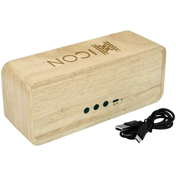 10W TWS FSC Wood Wireless Speaker... from ASI 89320 Starline USA Inc