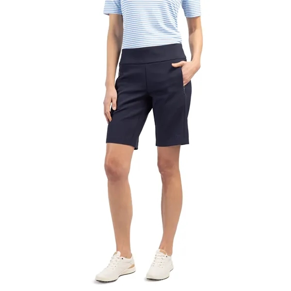 Women's shorts with UPF 50+ protection, moisture-wicking performance, waistband, pockets, and... from ASI 47965 Cutter & Buck