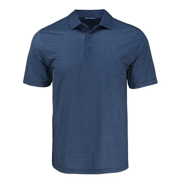 Cutter & Buck Pike Eco Shadow Check Print Recycled Mens Polo... from ASI 47965 Cutter & Buck