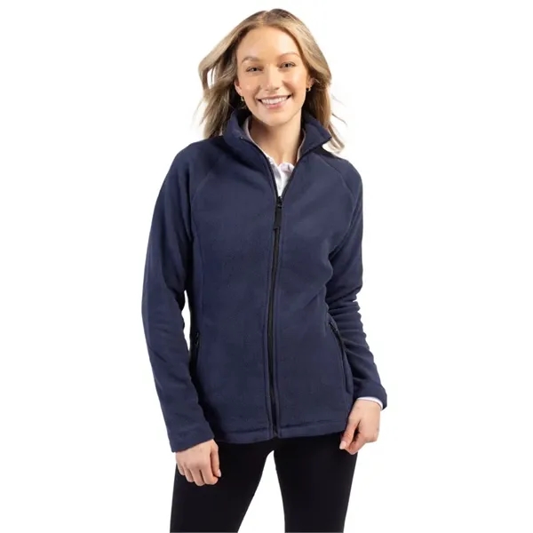 Ladies' jacket with a full-zip, two zippered on-seam pockets, self-fabric mock... from ASI 47965 Cutter & Buck