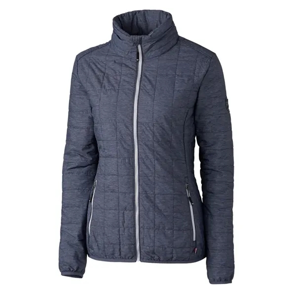 Women's puffer jacket with a full-zip, insulation, hood, wind and water... from ASI 47965 Cutter & Buck