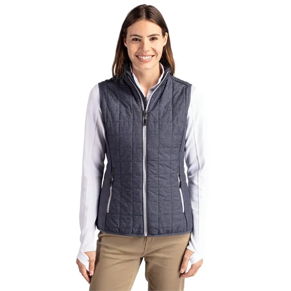 Women's puffer vest with insulation, wind and water resistance, pockets, and... from ASI 47965 Cutter & Buck