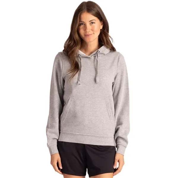 Unisex sweatshirt with a hood, anti-pill finish, drawstring, metal grommets, and... from ASI 47965 Cutter & Buck