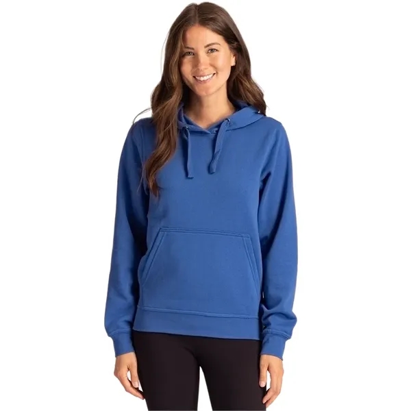 Unisex sweatshirt with a hood, anti-pill finish, drawstring, metal grommets, and... from ASI 47965 Cutter & Buck