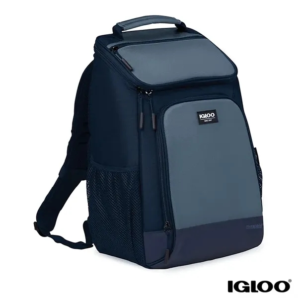 Igloo® MaxCold® Evergreen 24-Can RPET Backpack... from ASI 67866 Logomark/Valumark