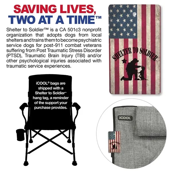 iCOOL® Twin Peaks Portable Camping Chair... from ASI 67866 Logomark/Valumark