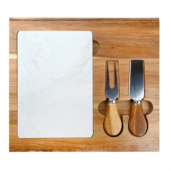 Carson 4-Piece Acacia Wood Cheese Set... from ASI 67866 Logomark/Valumark