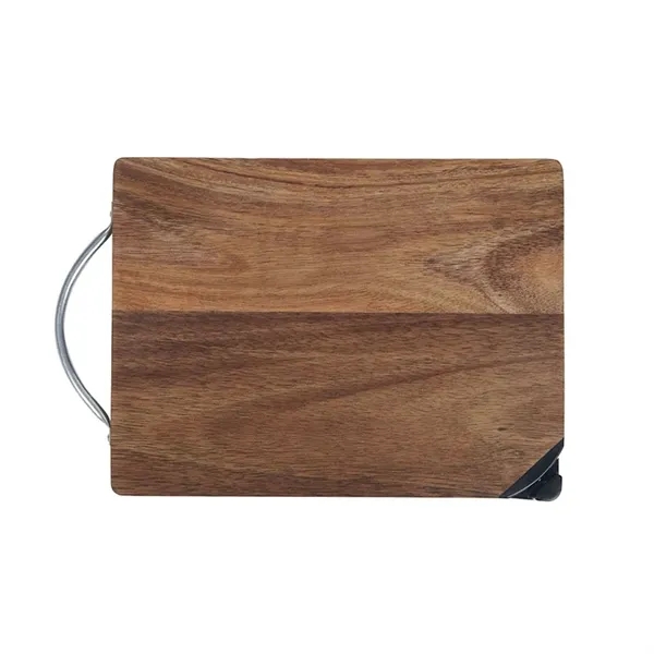 Gordon Acacia Wood Cutting Board & Knife Set... from ASI 67866 Logomark/Valumark