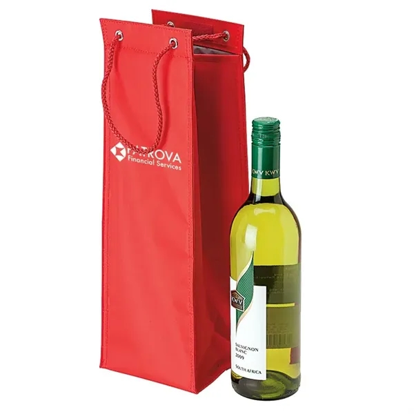 4" x 15.5" x 4.5" 420 Denier polyester wine carrier with... from ASI 67866 Logomark/Valumark