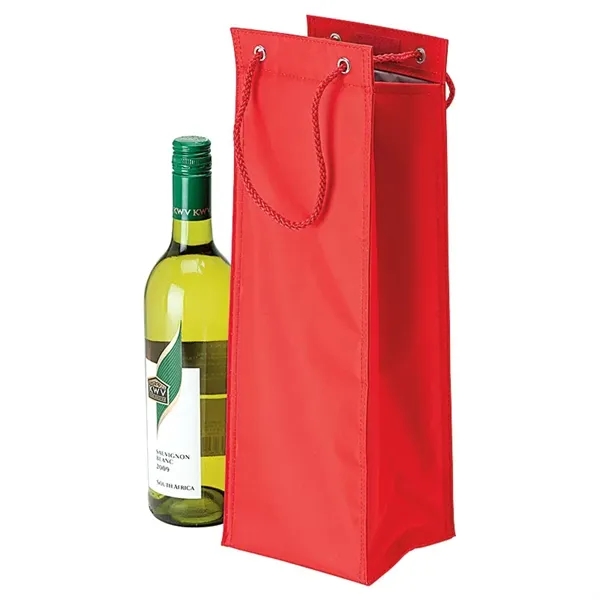 4" x 15.5" x 4.5" 420 Denier polyester wine carrier with... from ASI 67866 Logomark/Valumark