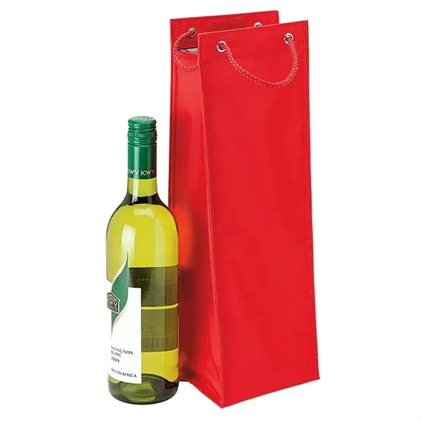 4" x 15.5" x 4.5" 420 Denier polyester wine carrier with... from ASI 67866 Logomark/Valumark
