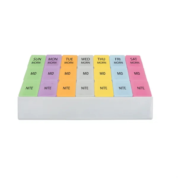 Jumbo medicine tray provides morning, noon, and night pill compartments with... from ASI 38980 Bay State Specialty Co